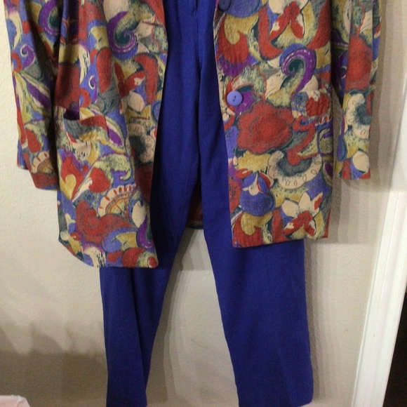 Vintage LaFleur pant suit. Pants size medium blazer size small. - Picture 2 of 9